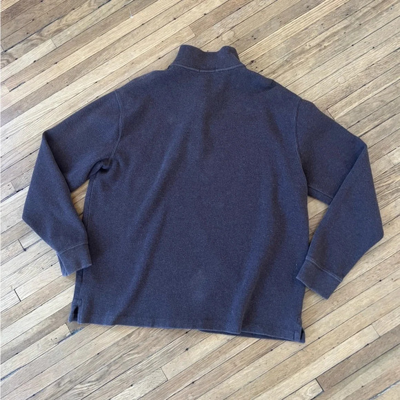 Vintage Polo Ralph Lauren 1/4 Zip Up Sweater Brown | Large - Picture 3 of 5